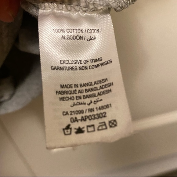 Grey tied crop top Small - Picture 4 of 4